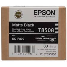 T8508 - Cartucho de Tinta Epson UltraChrome HD 80ml - Preto Fosco