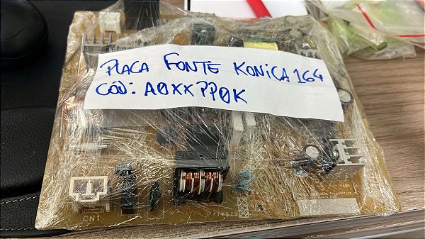 Placa fonte Konica Minolta 164, código A0XXPP0K.