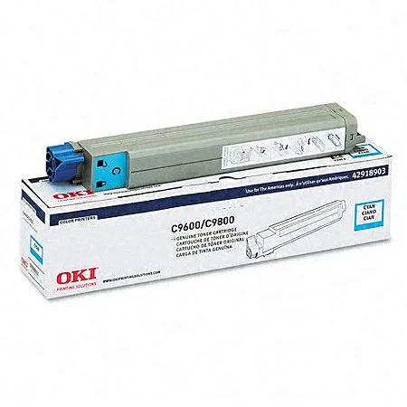 Cartucho de Toner Okidata Type 42918903,738946281 Ciano C9600 / C9800 Original