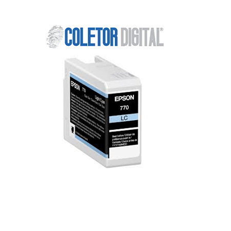 EPSON 770, Cartucho de Tinta Ciano Claro, 25 ML
