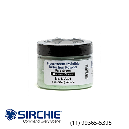 Pó de detecção invisível fluorescente verde claro UV201