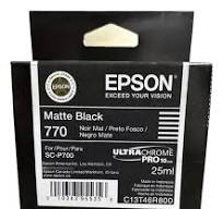 Cartucho de tinta preto fosco Epson 770 UltraChrome PRO10 (25 ml)