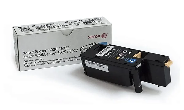 Toner original Xerox 106R02760 para Phaser 6020 6022 WC6025 6027 1000 páginas ciano
