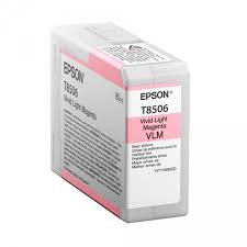 T8506 - Cartucho de Tinta Epson UltraChrome HD 80ml - Magenta Claro Intenso