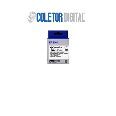 🏷️ Fita Rotuladora Epson LK-4TBN – 12mm x 9m – Preto sobre Branco