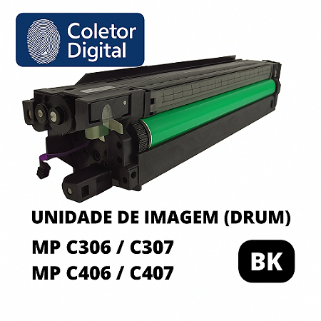 D2140121 Unidade Imagem Compativel Ricoh Mpc307, C306, Mpc407, C406 black