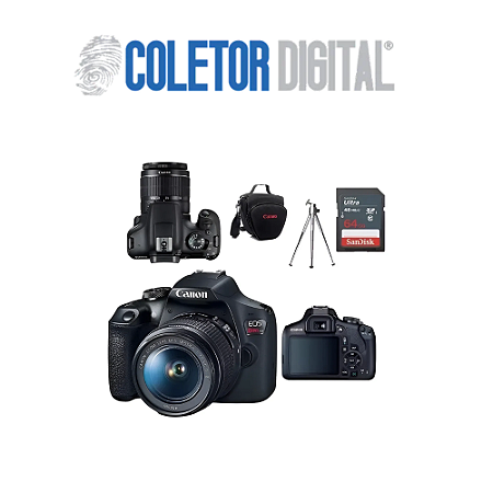 Canon Eos T7 + Kit 18-55mm + Bolsa+tripé+64gb Nova Versao PARA