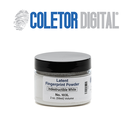 Pó branco indestrutível para impressões digitais, 59 ml (2 oz) 103L