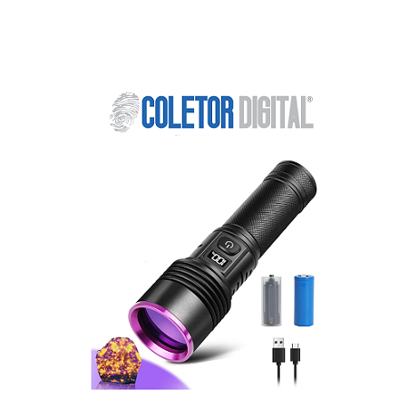 Luz Negra De 365 Nm, Lanterna Uv De 5000 Mah Recarregável Us