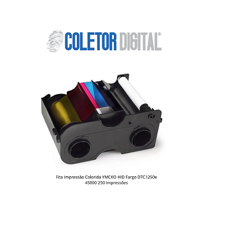 Ribbon Color Fargo 45000 YMCKO – 250 Impressões | Para Fargo DTC1000 / DTC1250e
