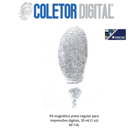 Pó Magnético Preto Forense Sirchie p/ Impressões Digitais 30ml M114L