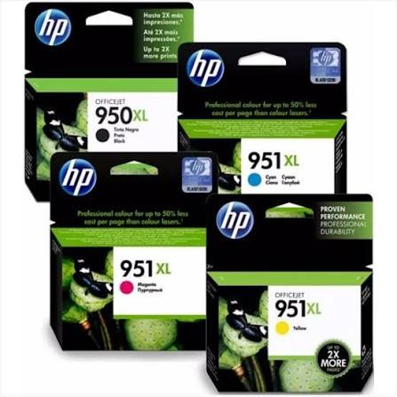 Kit 4 Cartuchos HP 950XL 951xl Original CN045AB | CN046AB | CN047AB | CN048AB