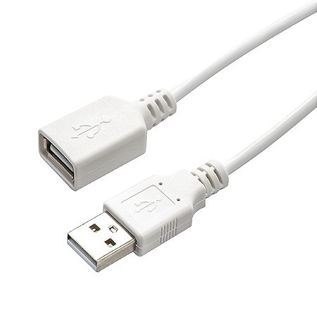 Cabo USB A Macho para USB A Fêmea Branco 36885