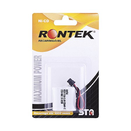 Bateria Recarregável Rontek Ni-CD 2,4V 300mAh 1538