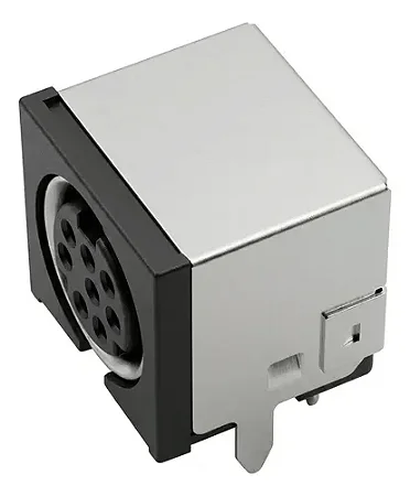 Mini Din Fêmea 8 Pinos Tipo H Kit 2 Peças