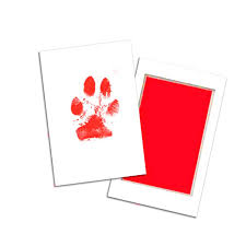 Memorial Impressão Patinha de Gato Vermelho