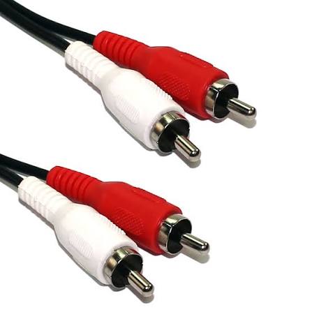 Cabo 2RCA x 2RCA 1,05m Níquel Mxt Musical