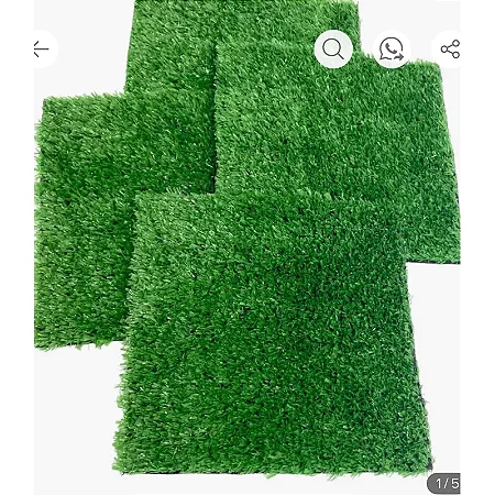 Grama Sintética Placa de tapete Artificial 25cm x 25cm Para Decoração De Casa Jardim Gramado 20MM SOLF
