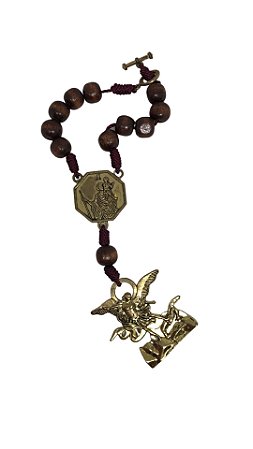 Dezena de Carro São Miguel Marrom com Dourado