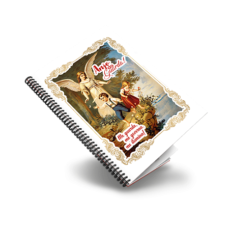 Caderno Capa Dura Anjo da Guarda