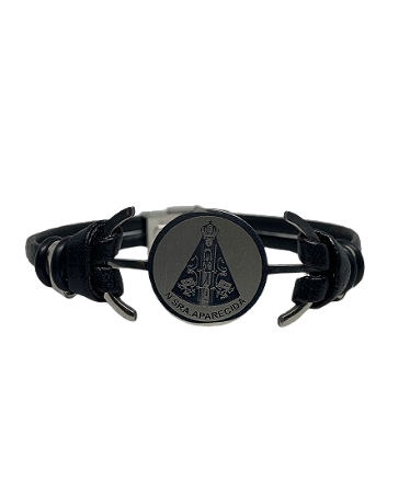 Pulseira Couro e Metal Diversos Modelos