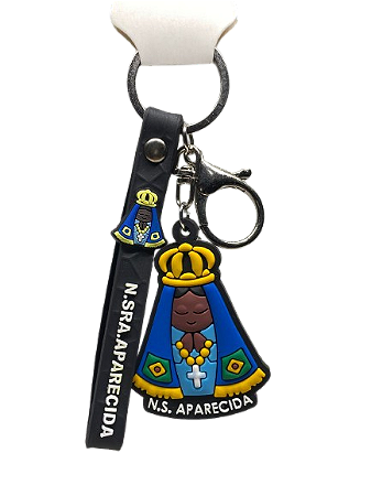 Chaveiro Aparecida de Borracha