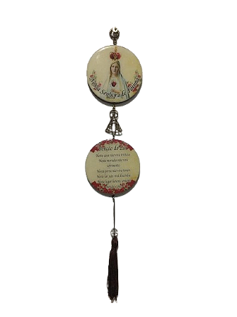 Adorno duplo de Nossa Senhora de Fatima