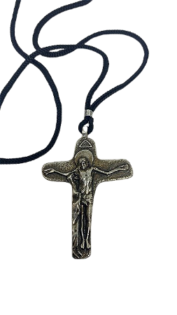 Cordão de Tecido com Cruz de Ferro