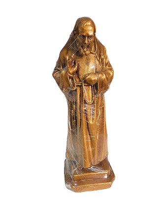 Padre Pio, dourado 20cm