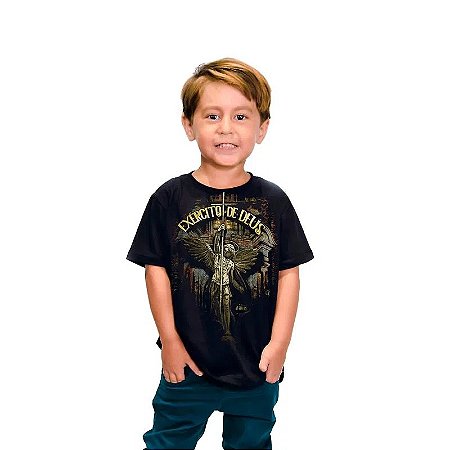 Camiseta São Miguel Arcanjo, Infantil, 10 Anos