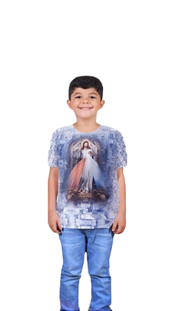 Camiseta Jesus Misericordioso, Infantil, 12 Anos
