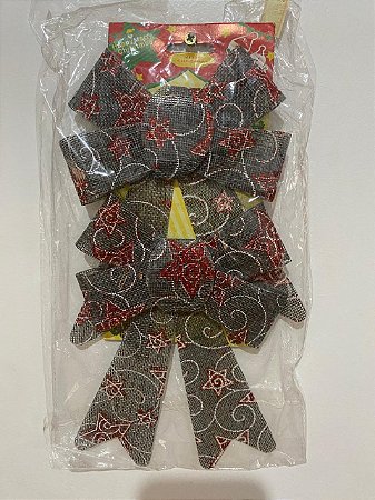 Enfeite natalino laco 14x19cm 2pcs 6795