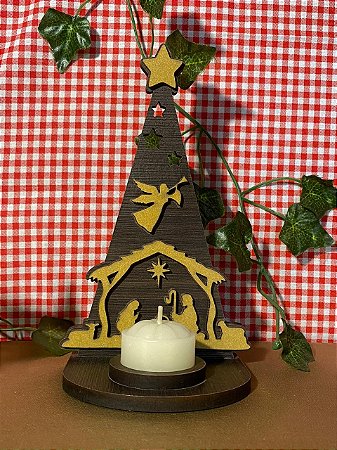 Arvore de Natal imbuia c/vela