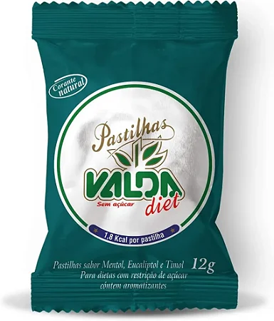 VALDA DIET - PASTILHAS - SACHE 12G UNITARIO