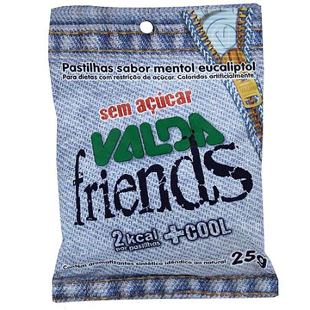 VALDA FRIENDS - PASTILHAS -PACOTE 25G UNITARIO