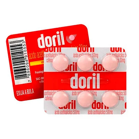 DORIL 500MG + 30 MG X 150 COMPRIMIDOS (25 BLISTERS X 6 COMP)