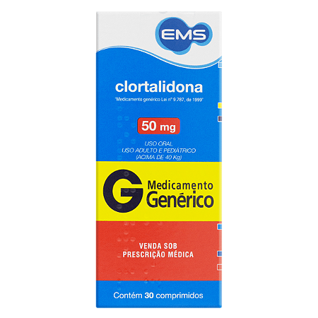CLORTALIDONA 50 MG X 30 COMPRIMIDOS