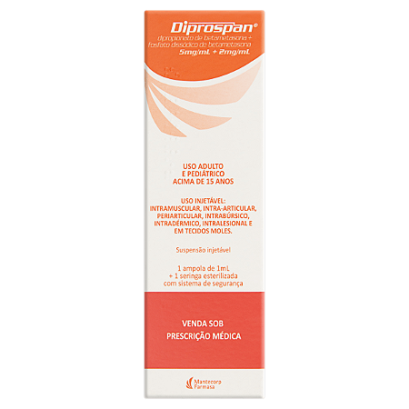 DIPROSPAN 5MG/ML + 2M/ML CAIXA COM 1 AMPOLA X 1ML