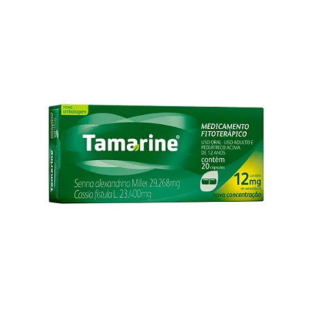 TAMARINE 12 MG X 20 CAPSULAS (DURAS)