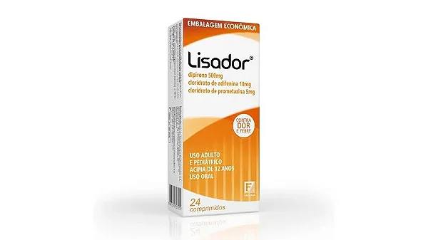 LISADOR 500MG + 5 MG + 10 MG X 24 COMPRIMIDOS