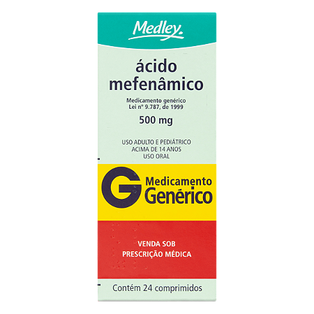 ÁCIDO MEFANÂMICO 500 MG X 24 COMPRIMIDOS