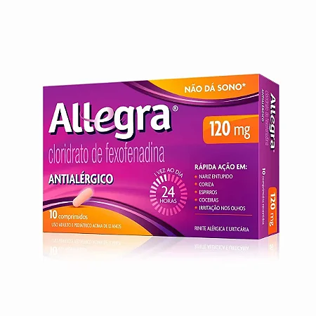 ALLEGRA 120 MG X 10 COMPRIMIDOS