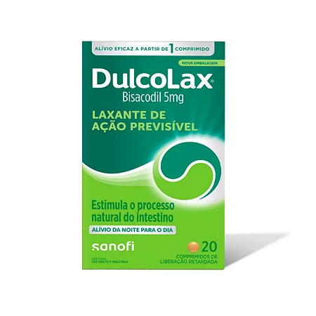 DULCOLAX 5 MG X 20 DRÁGEAS