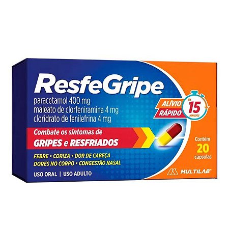 RESFEGRIPE SINUS - CAIXA COM 24 COMPRIMIDOS