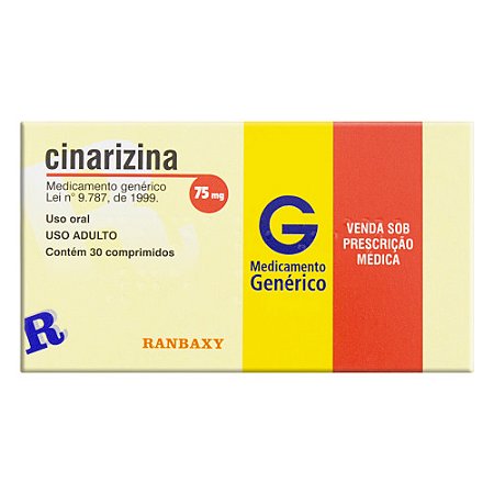 CINARIZINA 75 MG X 30 COMPRIMIDOS