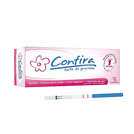 TESTE DE GRAVIDEZ - CONFIRA TESTE C/ 1 TIRA REAGENTE