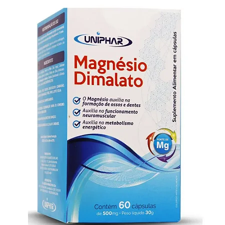 MAGNESIO DIMALATO - 500 MG X 60 CAPSULAS