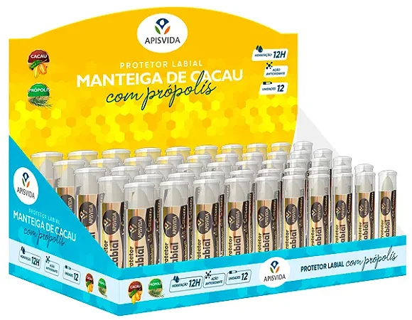MANTEIGA DE CACAU - BASTAO - DISPLAY C/ 50 X 3,5 G