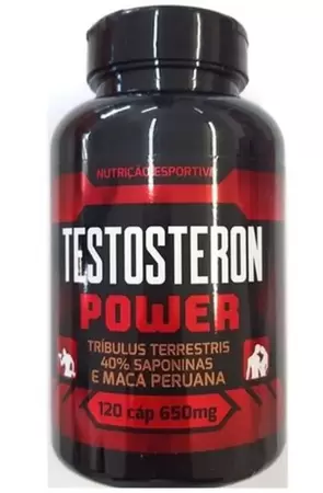 TESTOSTERON POWER - TRIBULLUS + MACA PERUANA - 650 MG X 120 COMP