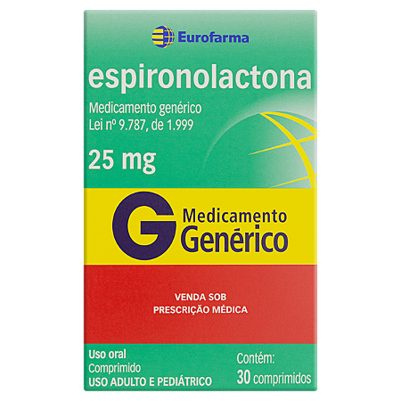 ESPIRONOLACTONA 25 MG X 30 COMPRIMIDOS
